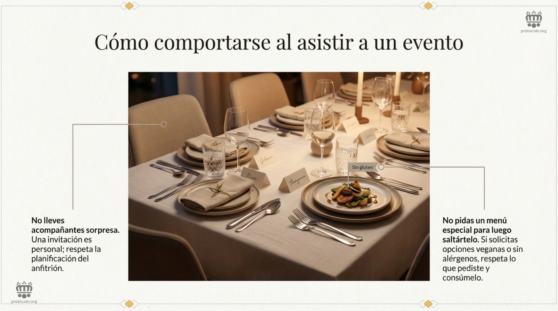 Los acompañantes sorpresa y las peticiones especiales