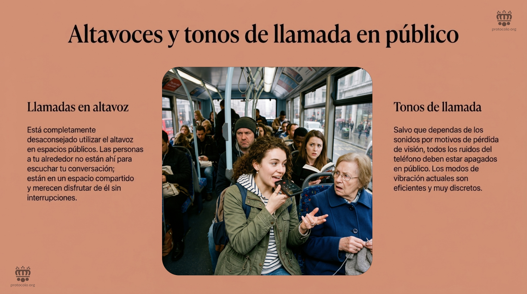 Altavoces y tonos de llamada en público. Hablar en público no quiere decir hablar con el público que nos rodea