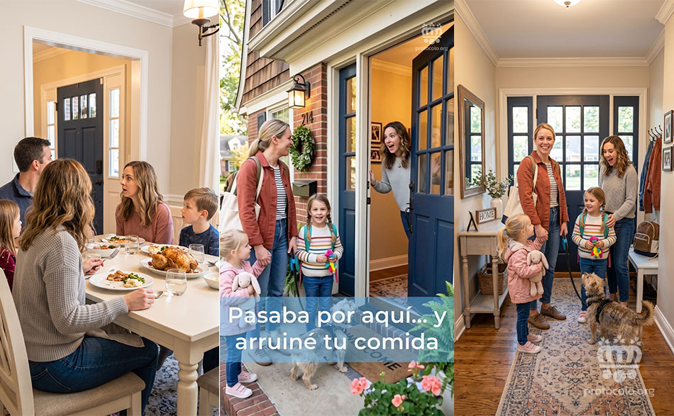 Las visitas sorpresa Una forma de interrumpir poco educada. Avisar antes de hacer una visita es un gesto de cortesía y buena educación