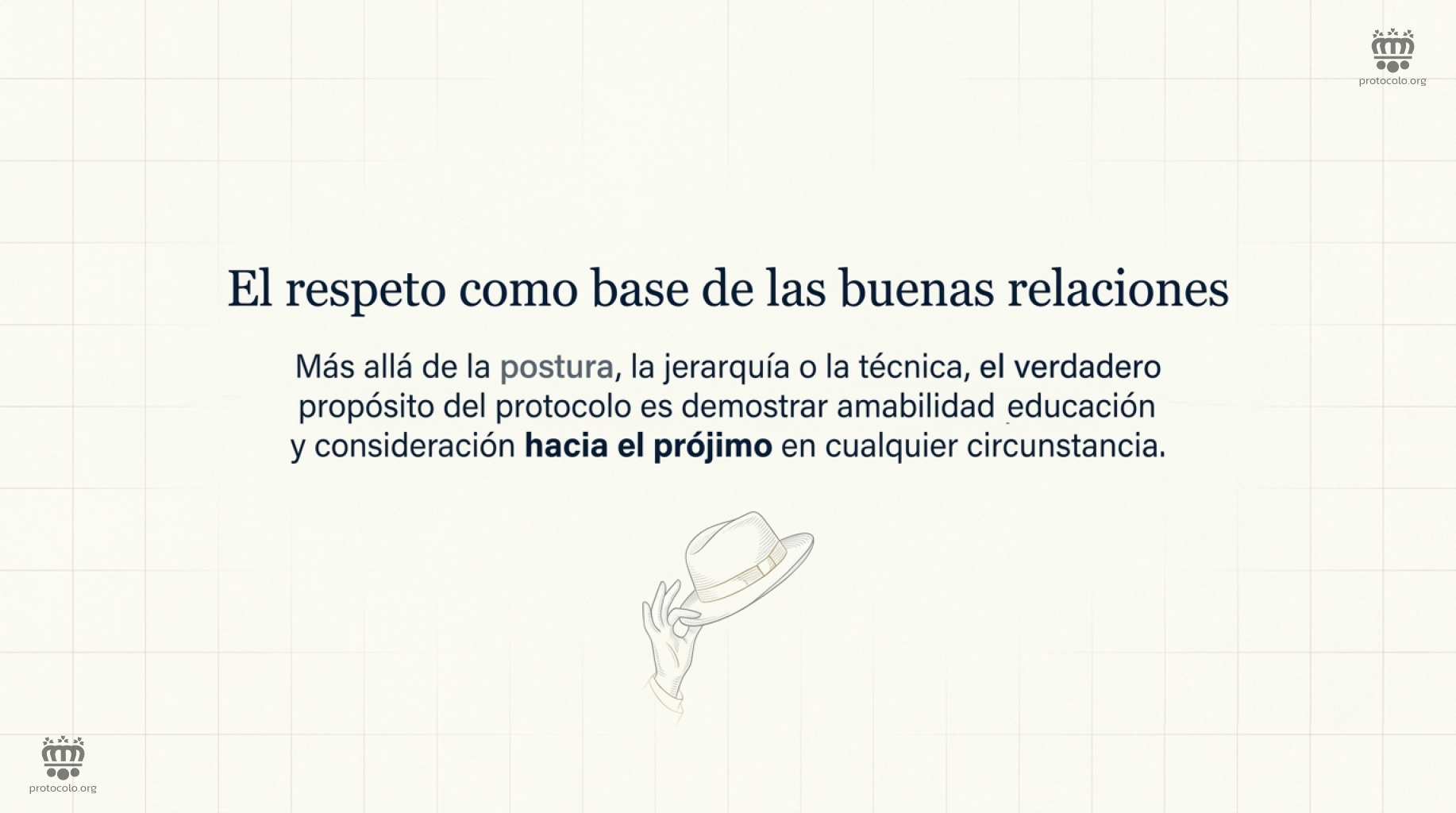 El verdadero propósito de hacer un buen saludo es mostrar el respeto y la consideración hacia la otra persona