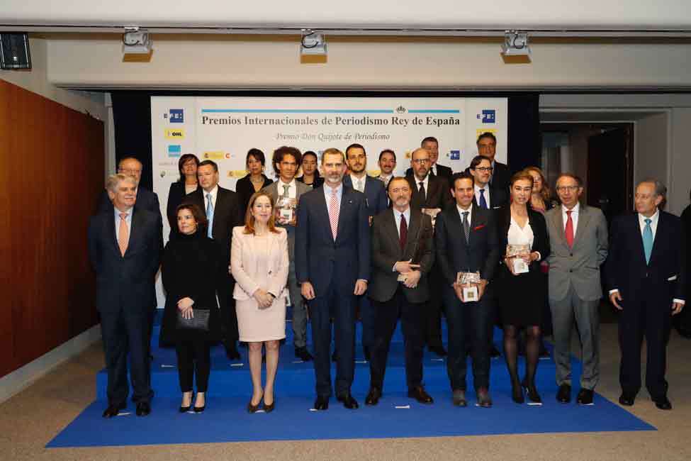 Tipos de ceremonial. Entrega de la XXXIV edición de los Premios Internacionales de Periodismo 