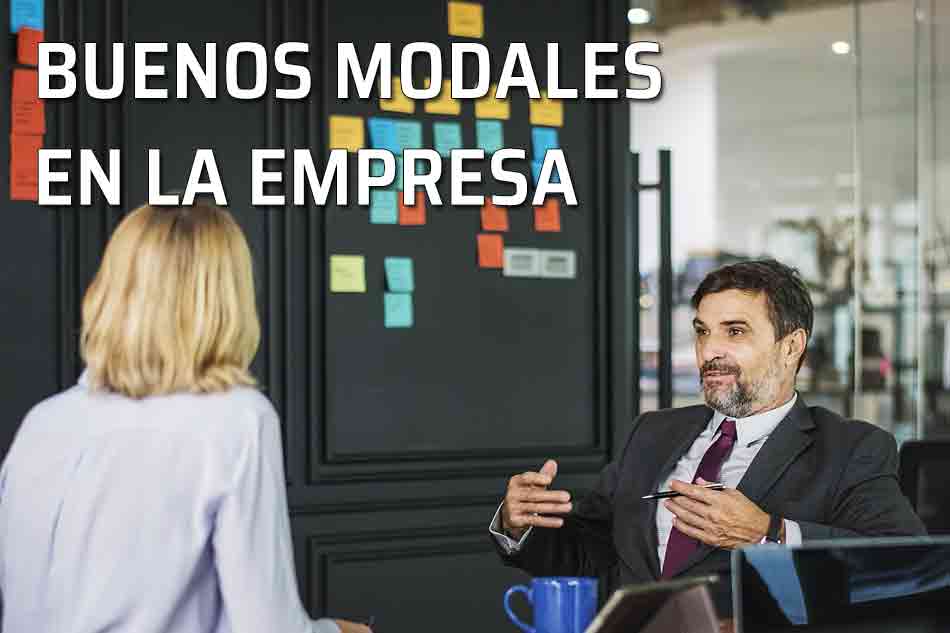 Los buenos modales en la empresa. Actitud positiva. Trabajo en una oficina