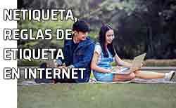 Dos amigos chateando. Netiqueta