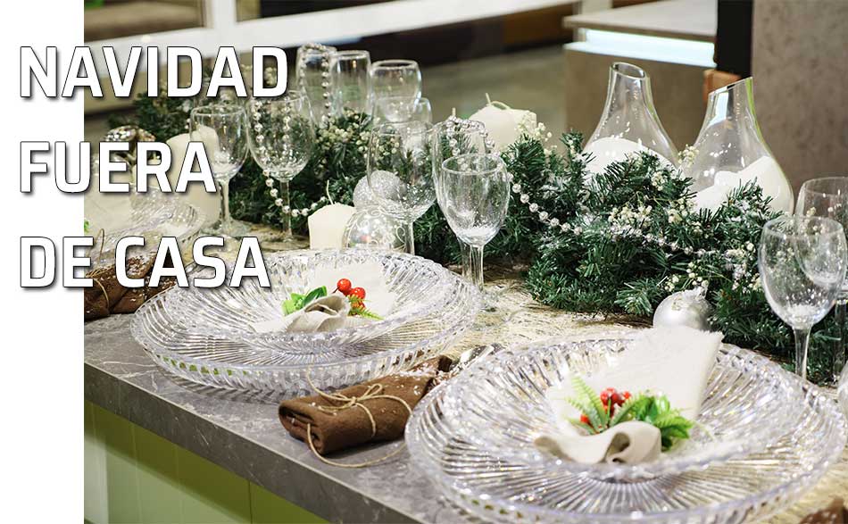 Mesa de Navidad de un restaurante