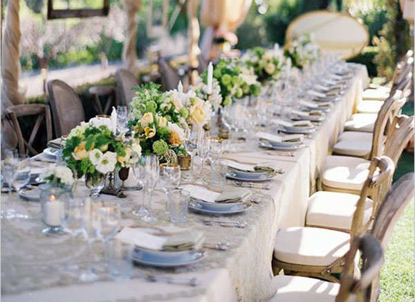 Mesa banquete de boda