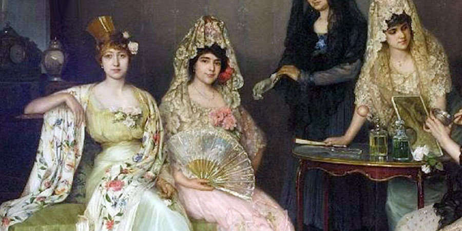 Escena abanico. Escena abanico