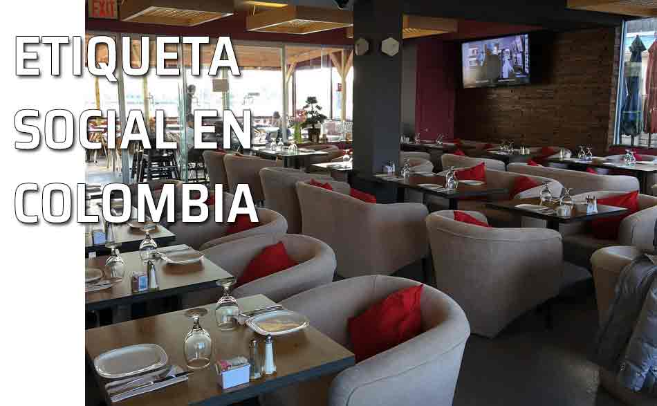 Restaurante. Reglas de etiqueta Colombia