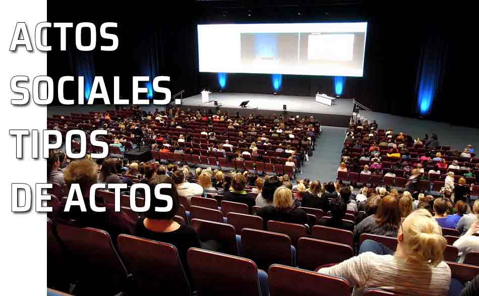 Sala de convenciones. Actos y eventos