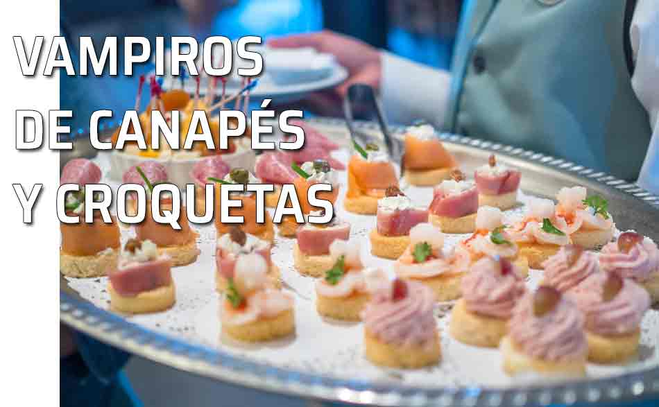 Bandeja de canapés y aperitivos