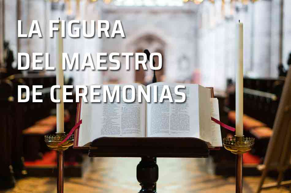 Las funciones y cometidos de un maestro de ceremonias. Atril con libro