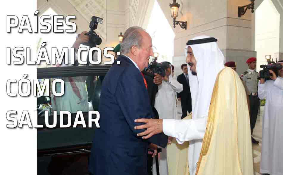 Juan Carlos I saluda al El rey príncipe Salman Bin Abdulaziz Al Saud