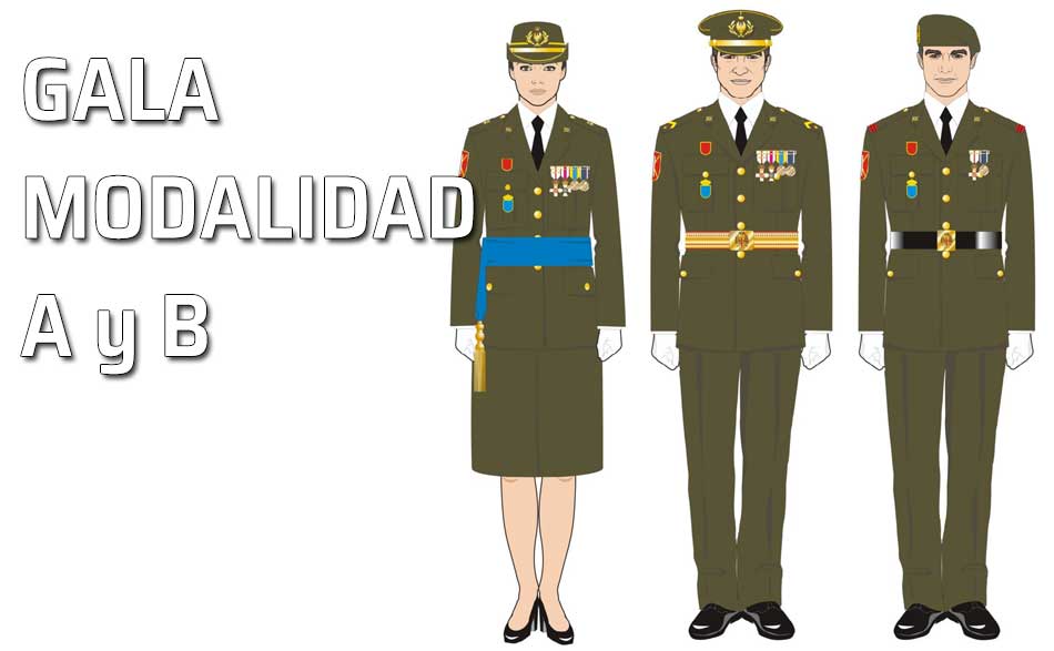 El uniforme de gala etiqueta y gran etiqueta Uniformes