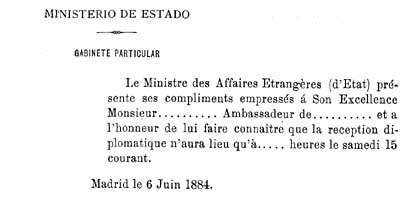 Documento diplomático.