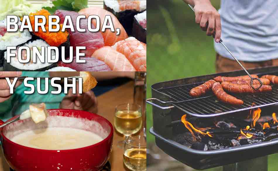 Barbacoa, fondue y sushi, reglas de etiqueta