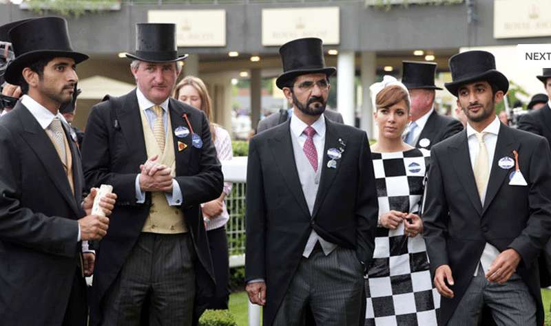 His Highness Sheikh Mohammad bin Rashid Al Maktoum en las carreras de  Ascot.