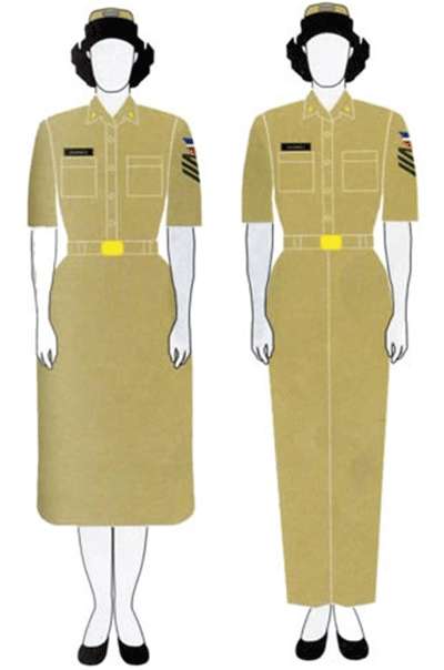 Uniforme alistado. SM-5. Mujer.