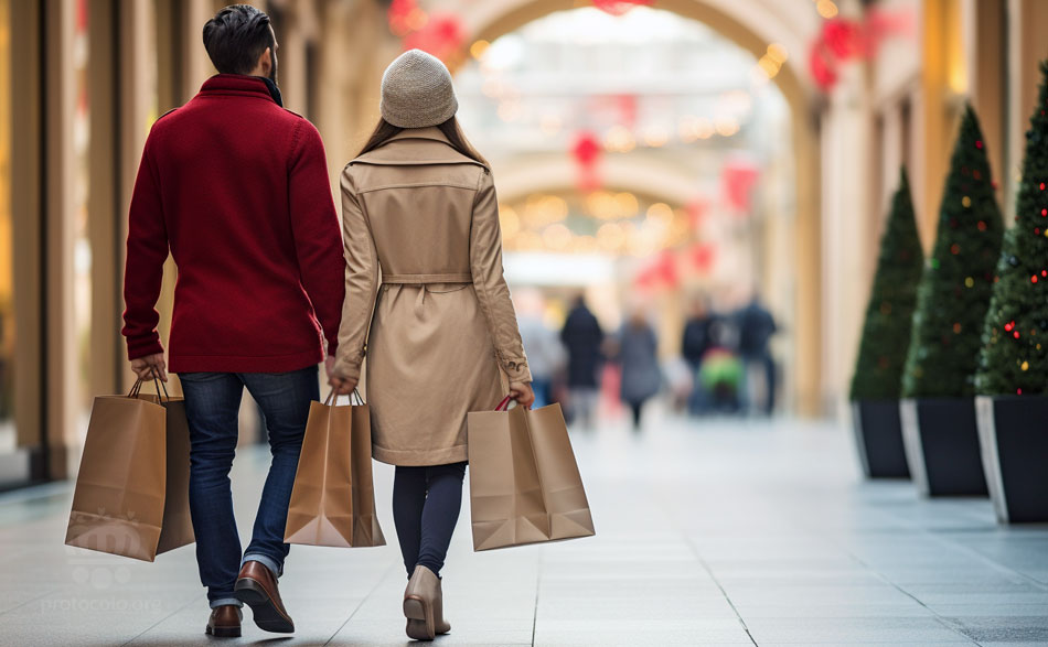 Una grata compañía es la mejor manera para disfrutar de un día de compras Navideñas