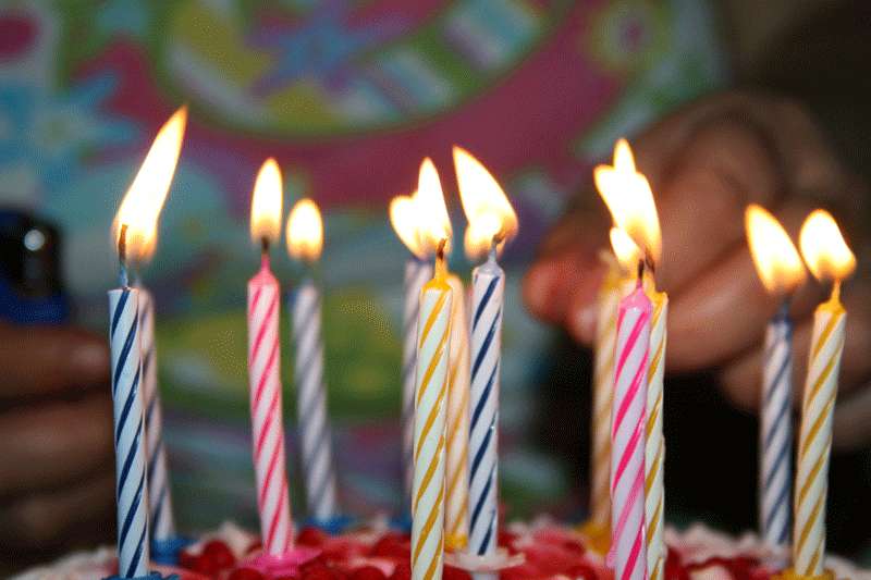Velas de cumpleaños. Birthday candles.