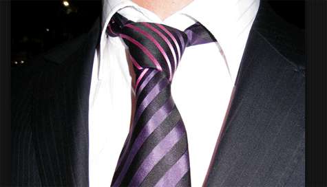 Corbata. Nudo de corbata.