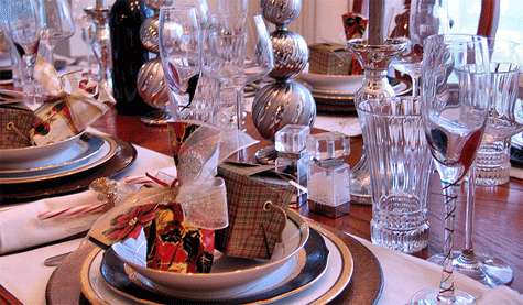 La mesa de Navidad.