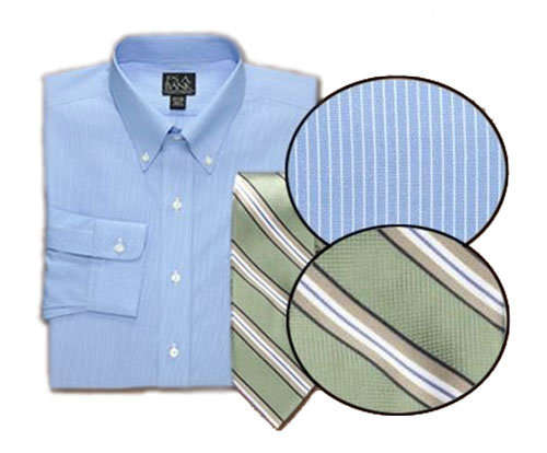 Combinaciones de rayas camisa y corbata