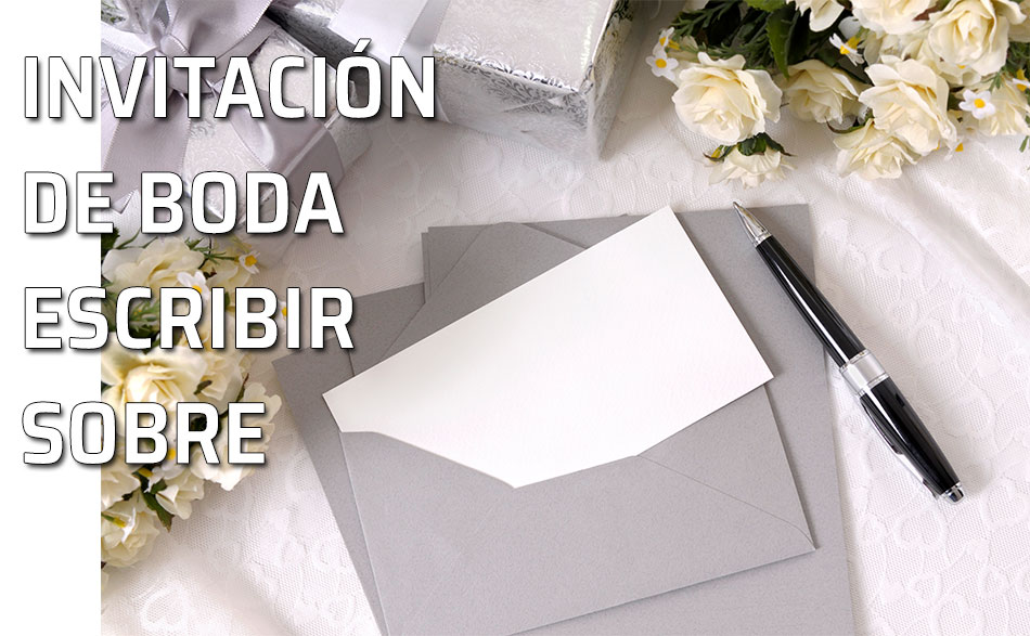 escribir los sobres de las invitaciones