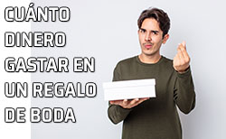 Cuánto dinero gastar en un regalo de boda