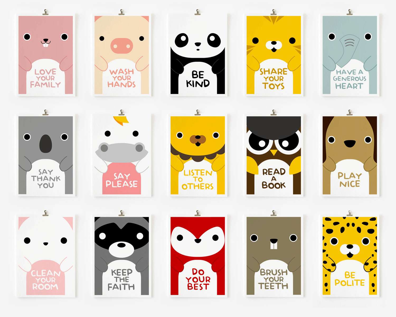 Tarjetas originales. Las tarjetas en su idioma original, en inglés.
