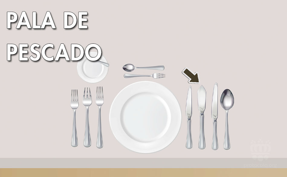 La pala de pescado solo se pone si hay un plato de pescado