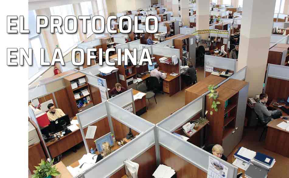 Trabajando en una oficina