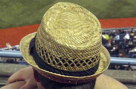 Sombrero de paja.