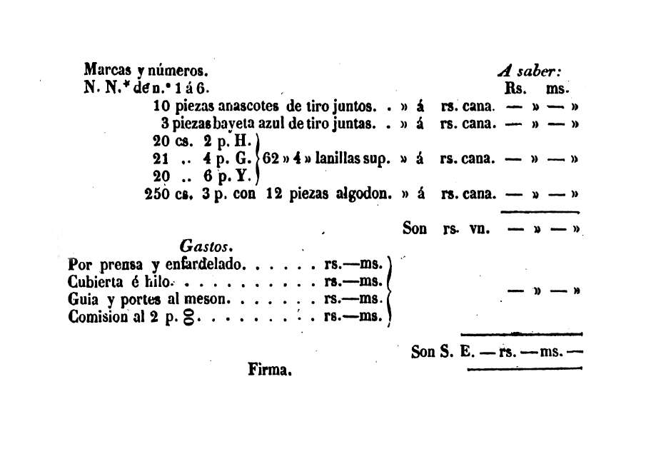 Factura de venta.