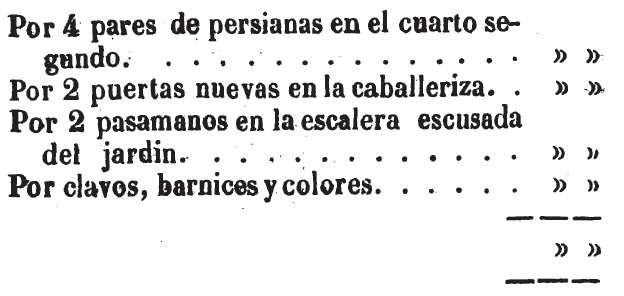 Carpintero. Factura carpintero.