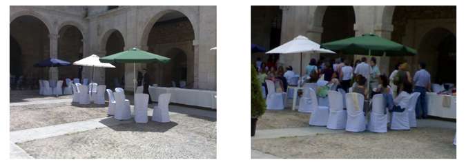Escenarios. Escenarios vino de honor...
