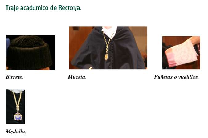 Traje rector. Traje rector UNED.