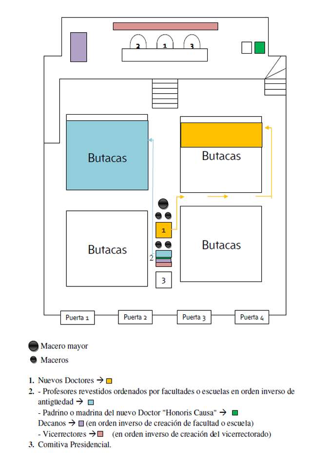 Comitiva. Entrada Comitiva Académica.