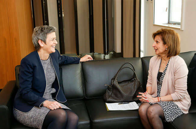 Conversación con Margrethe Vestager, Comisaria Europea de la competencia