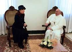 El Papa Francisco en audiencia con Cristina Fernández de Kirchner