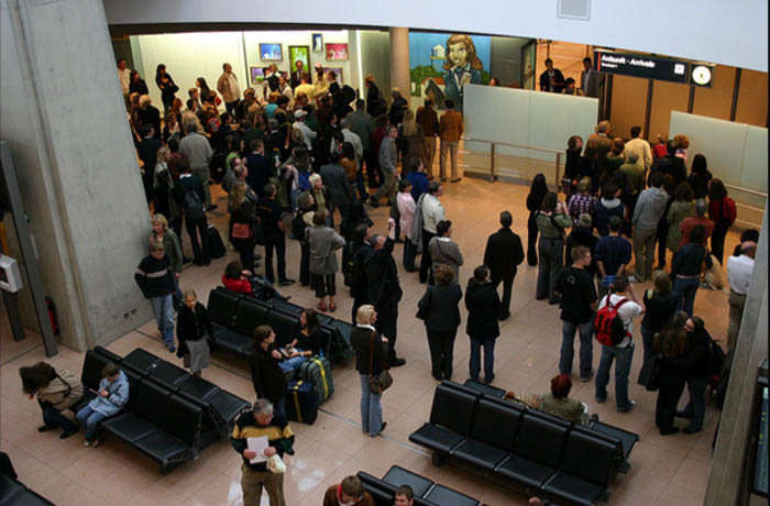 Sala de espera del aeropuerto de Hamburgo