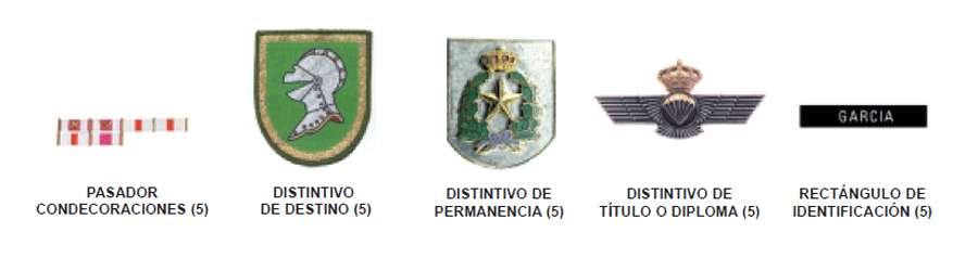 Accesorios. Uniforme hombre.