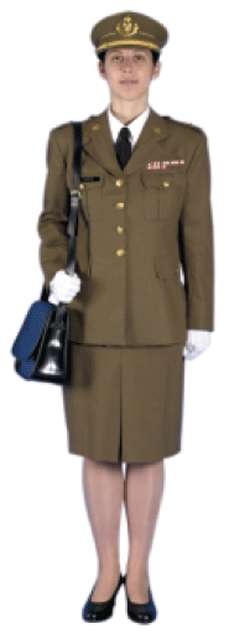 Uniforme mujer. Modalidad A y B.