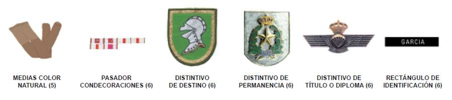 Accesorios. Uniforme mujer.