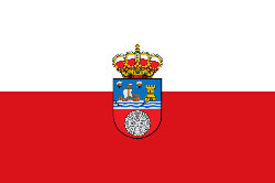 Bandera oficial de Cantabria, comunidad Autónoma de Cantabria