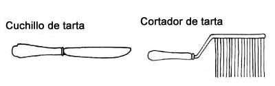 Cuchillo de Tarta o Torta. Cortador de Tarta.