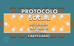 La forma más usada para distribuir a los invitados en una mesa