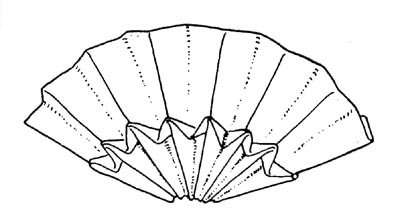 Abanico época. Doblado artístico de servilletas.