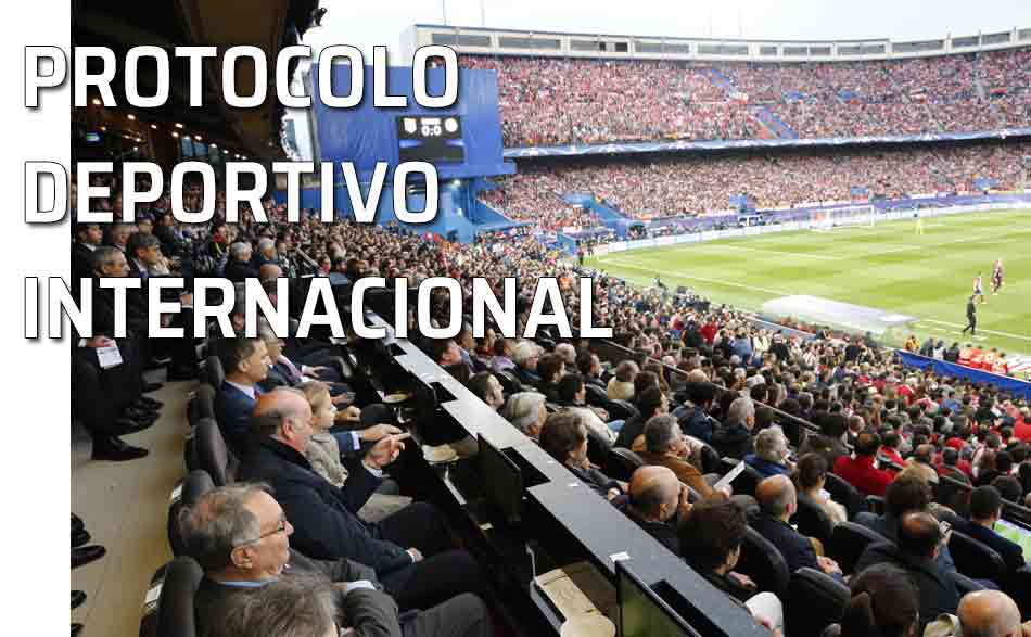 Protocolo deportivo. Palco del estadio Vicente Calderón