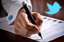Escribir un mensaje en Twitter.
