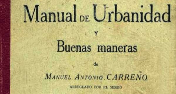 Portada Manual urbanidad y buenas maneras, de Manual Antonio Carreño