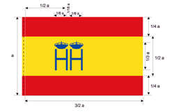 Bandera para embarcaciones de Hacienda